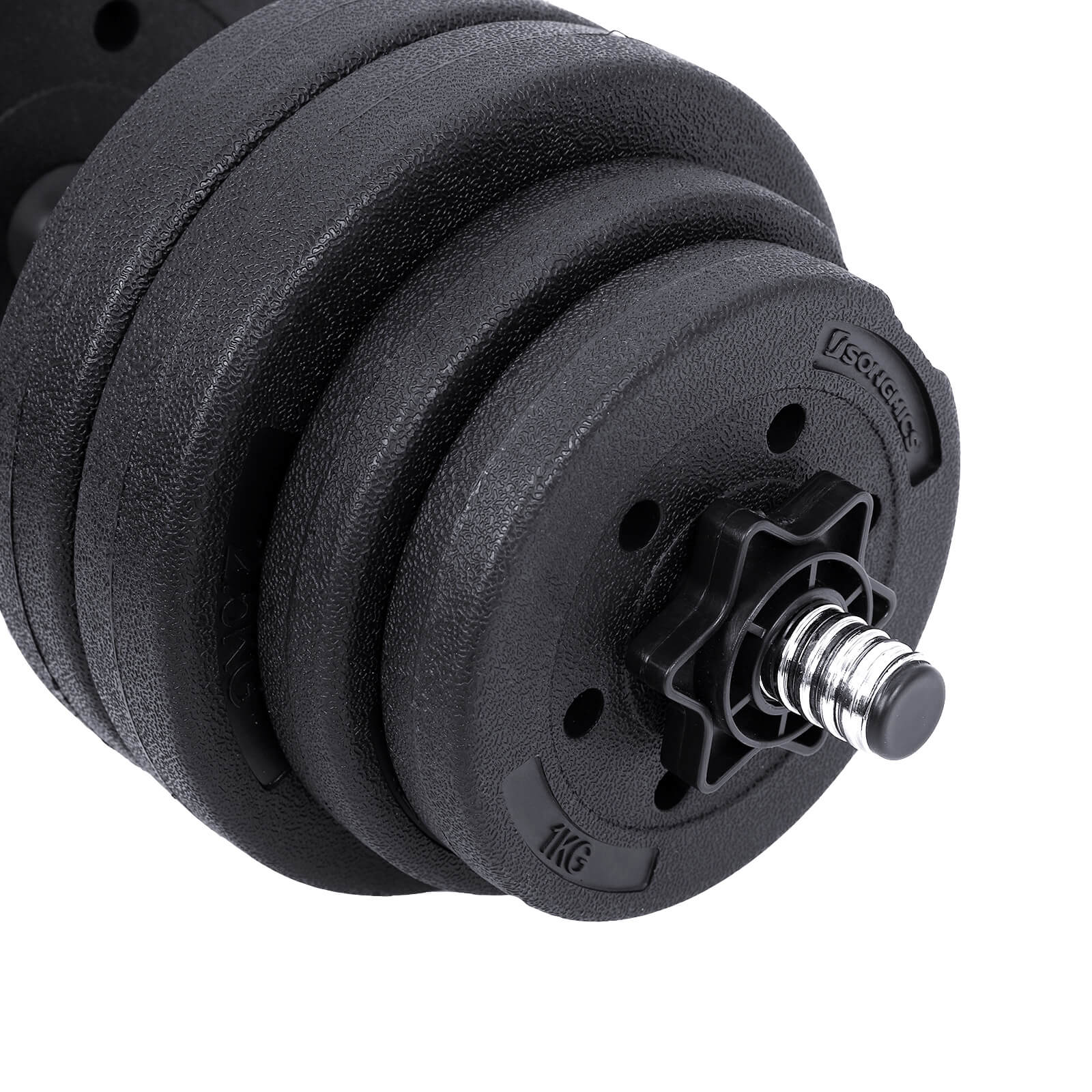 HALKERSET - Adjustable Dumbbells - 20 kg / 30 kg - plastic with steel tube
