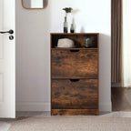 Shoe cabinet - Shoe rack - Shoe storage - Rustic Brown