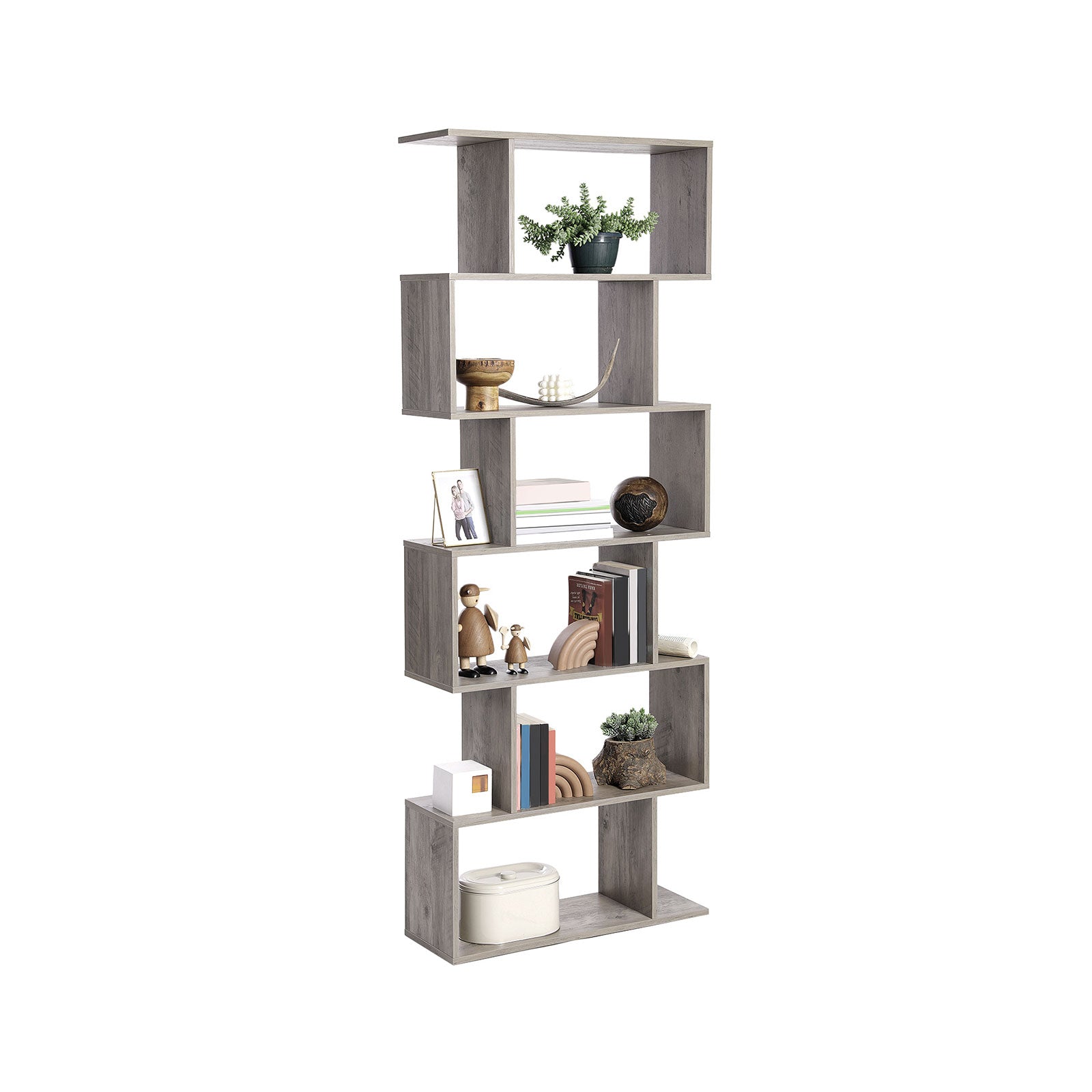 Bookcase - Living Room Cabinet - Decor Cabinet - Bookshelf - Gray
