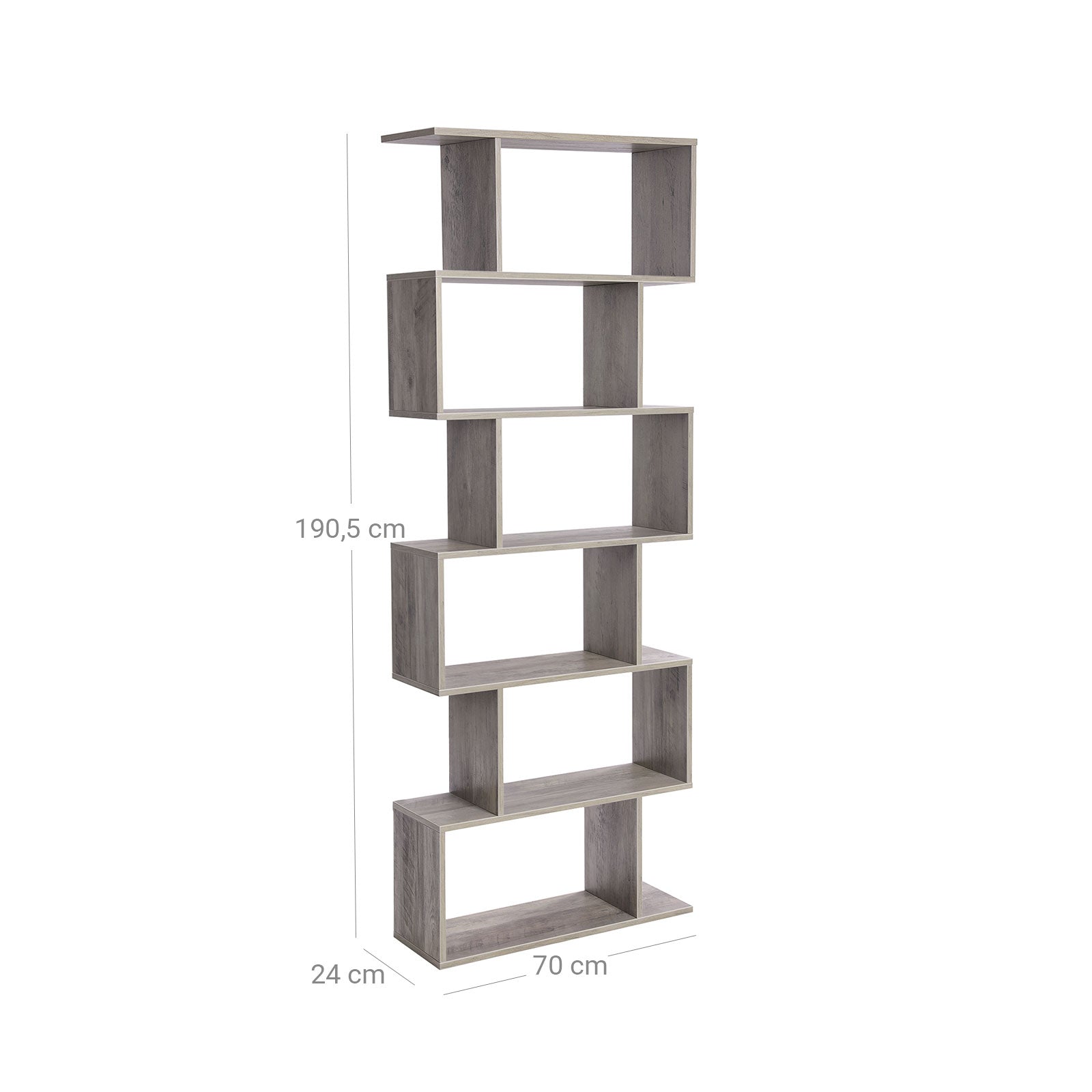 Bookcase - Living Room Cabinet - Decor Cabinet - Bookshelf - Gray