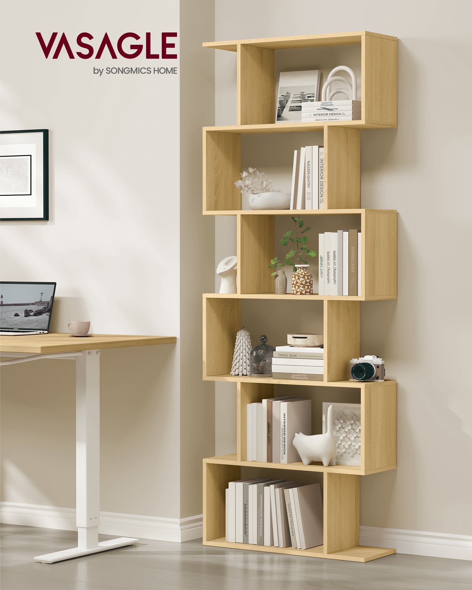 Bookcase with 6 layers to exhibit