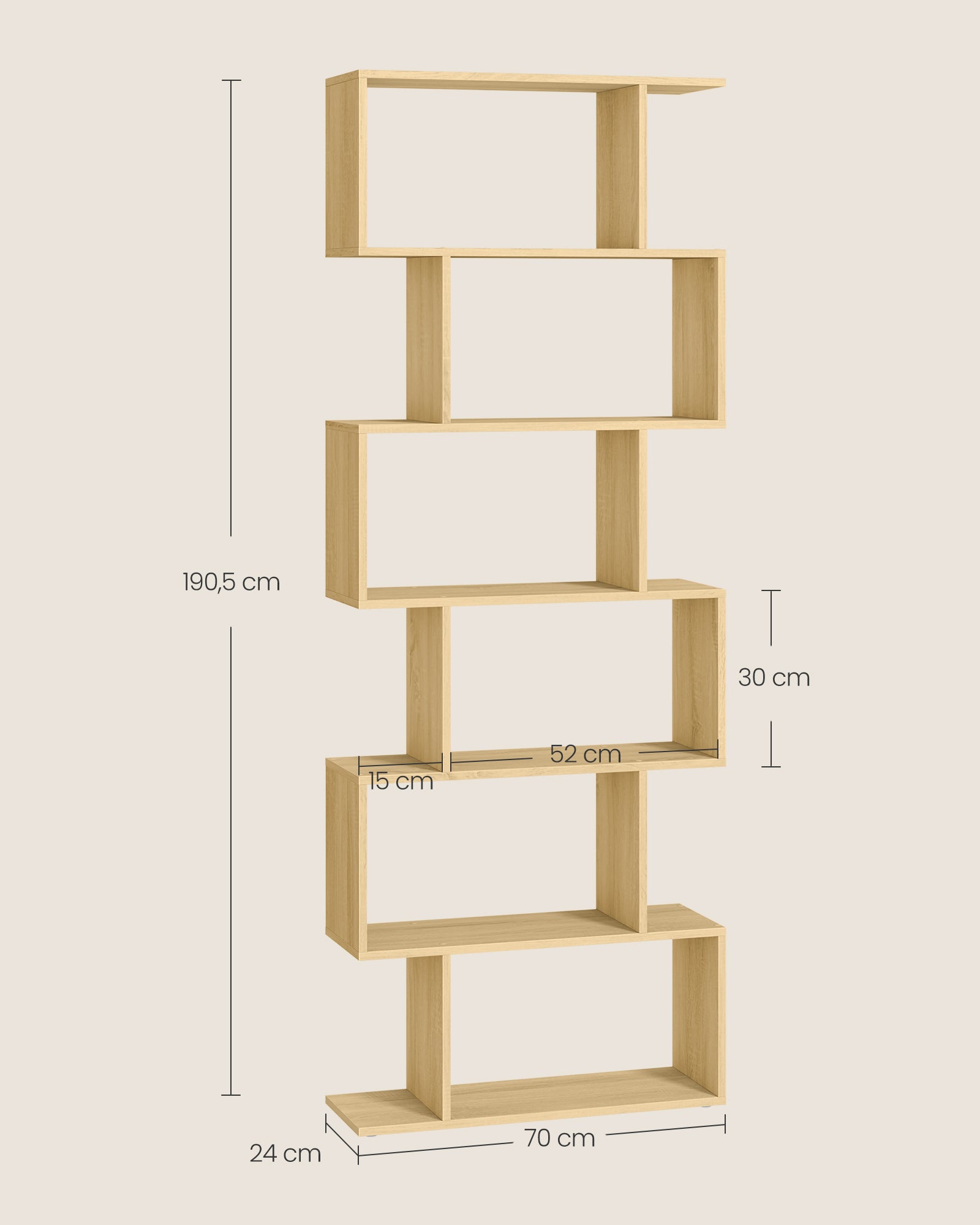 Bookcase with 6 layers to exhibit
