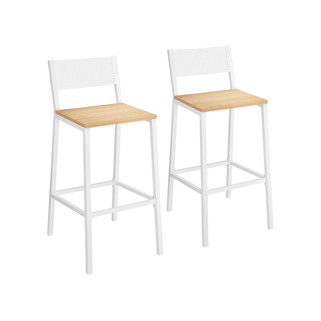 Bar stools - Industrial Design - Set of 2 - Beige
