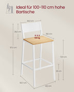 Bar stools - Industrial Design - Set of 2 - Beige