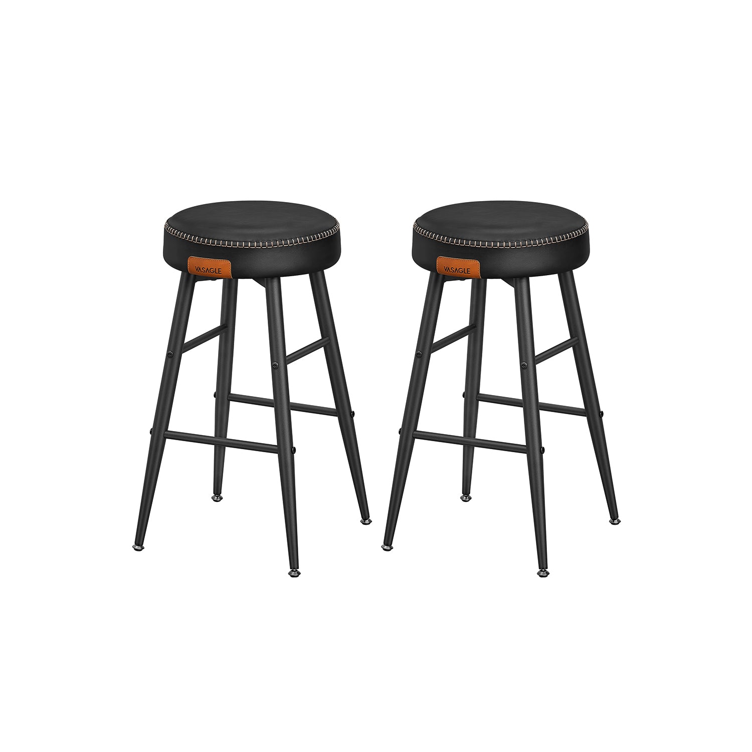 Ekho collection - Bar stool - Set of 2 - easy to mount - 63 cm high
