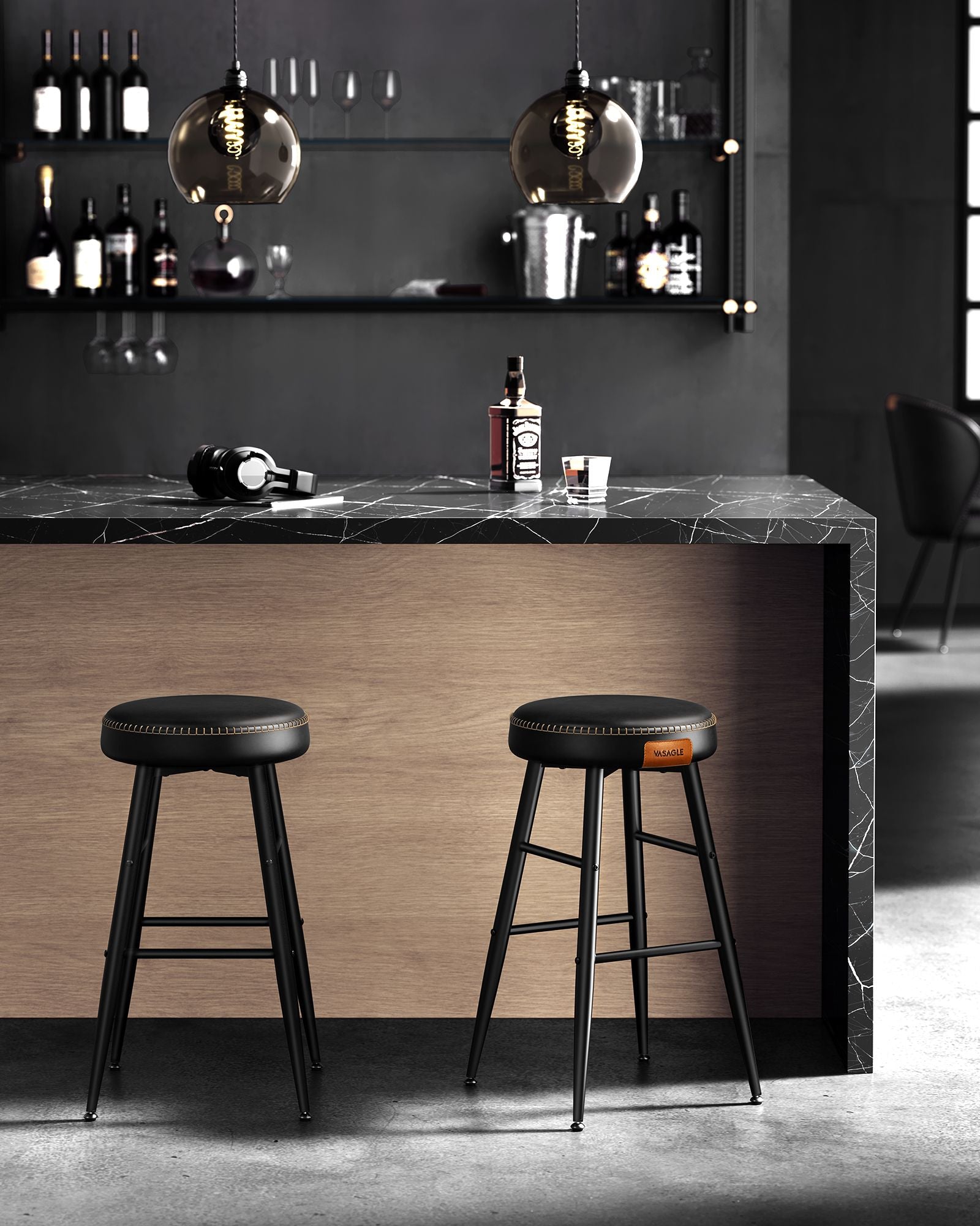 Ekho collection - Bar stools - Set of 2 - Industrial Design