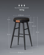 Ekho collection - Bar stools - Set of 2 - Industrial Design