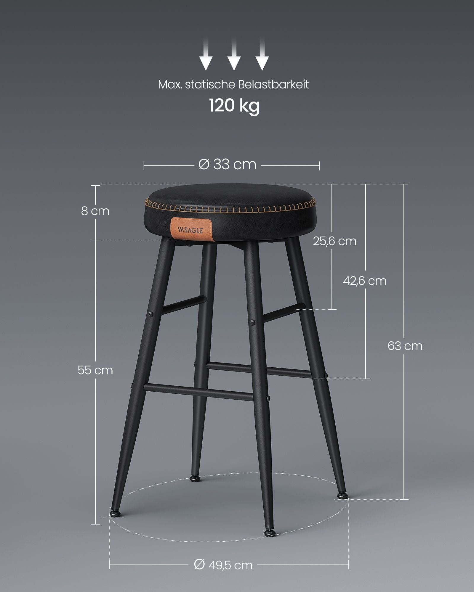 Ekho collection - Bar stools - Set of 2 - Industrial Design