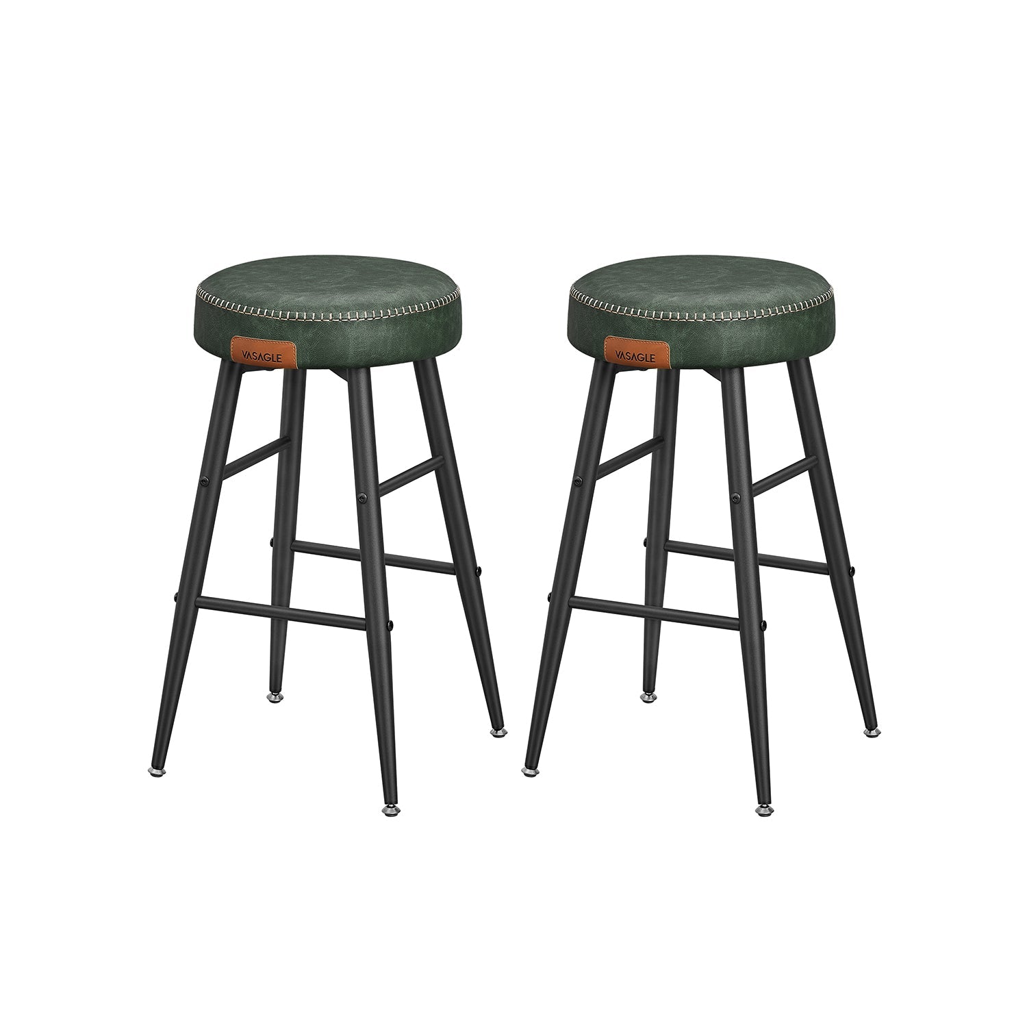 Ekho collection - Bar stool - Set of 2 - easy to mount - 63 cm high