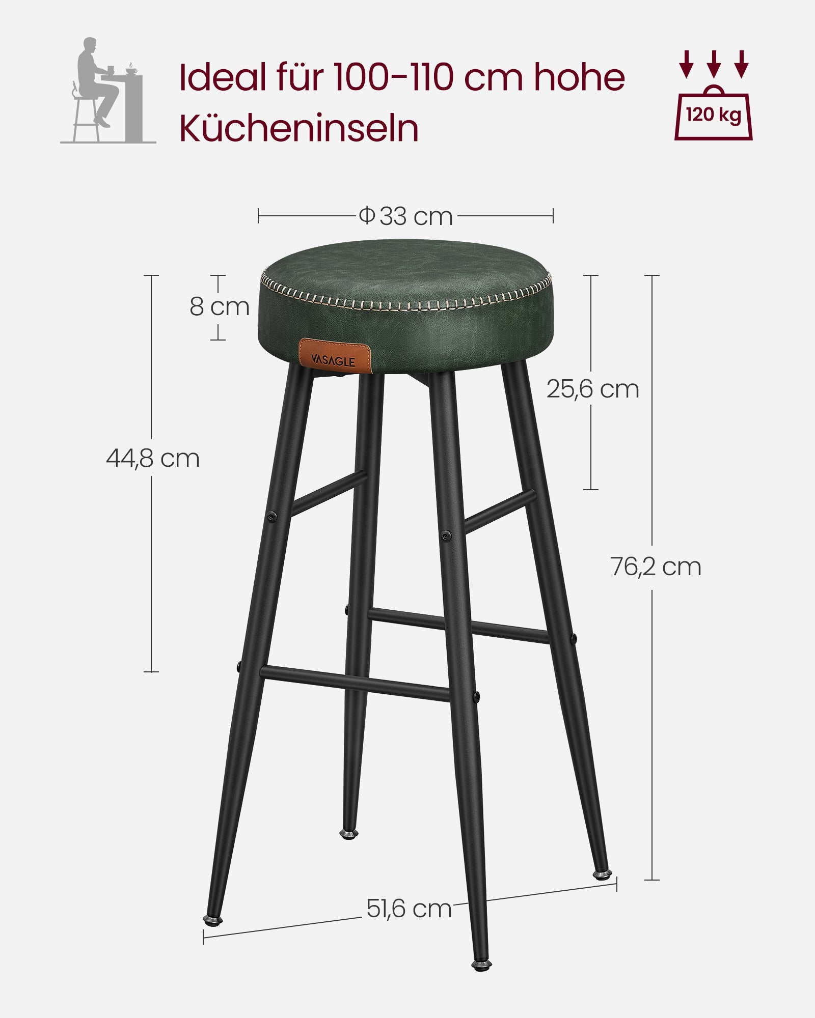 Ekho collection - Bar stools - Set of 2 - Industrial Design