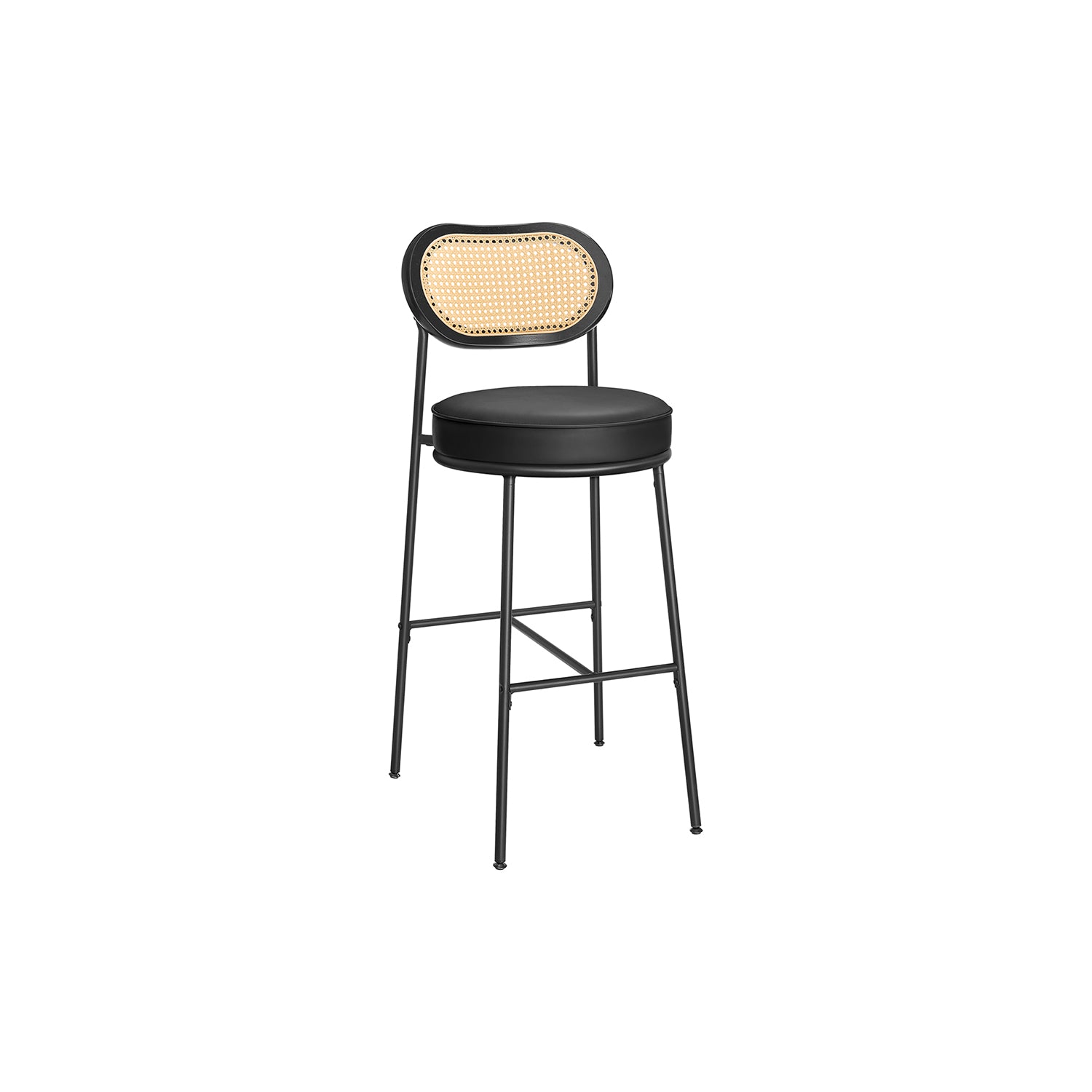 Bar stools set of 2 - high stools - Bent backrest - Breakfast bar