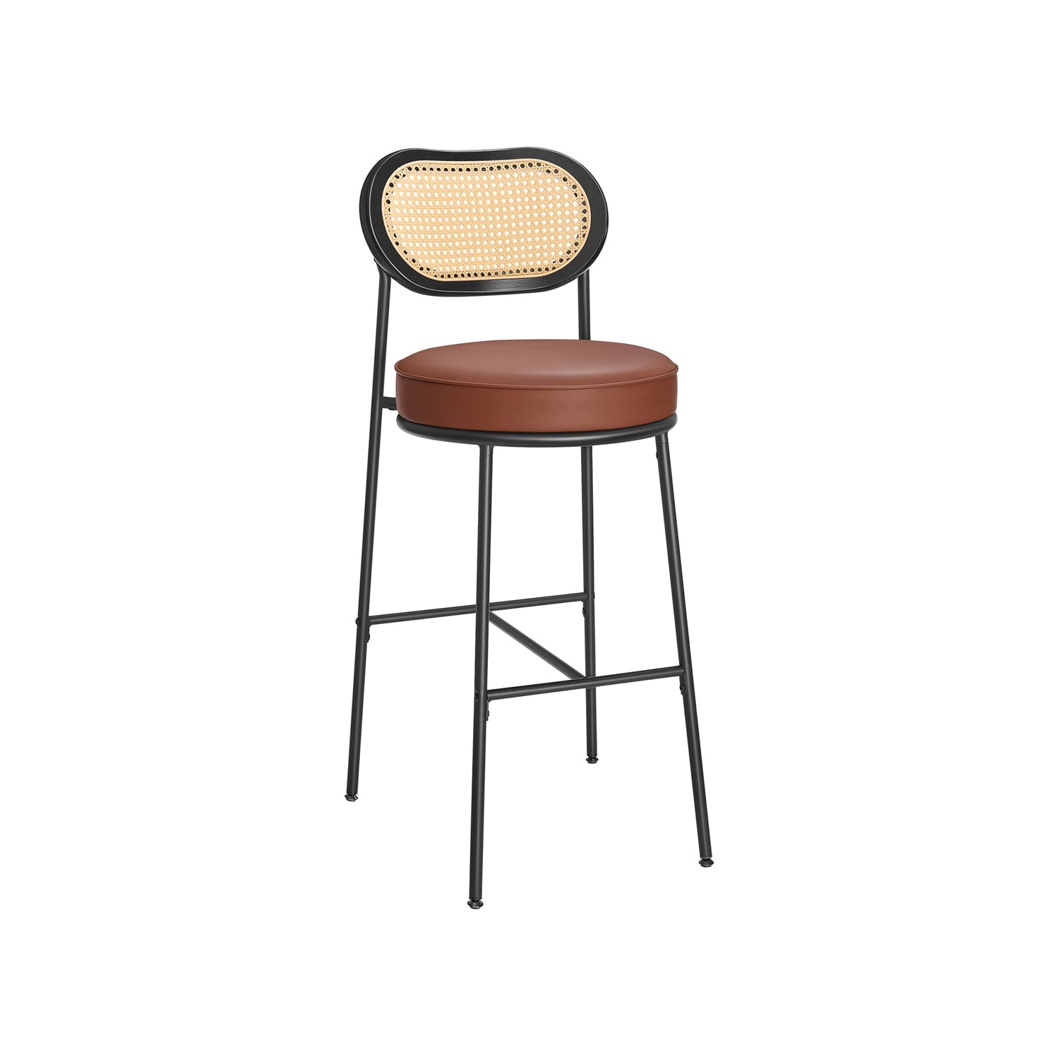 Bar stools set of 2 - high stools - Bent backrest - Breakfast bar