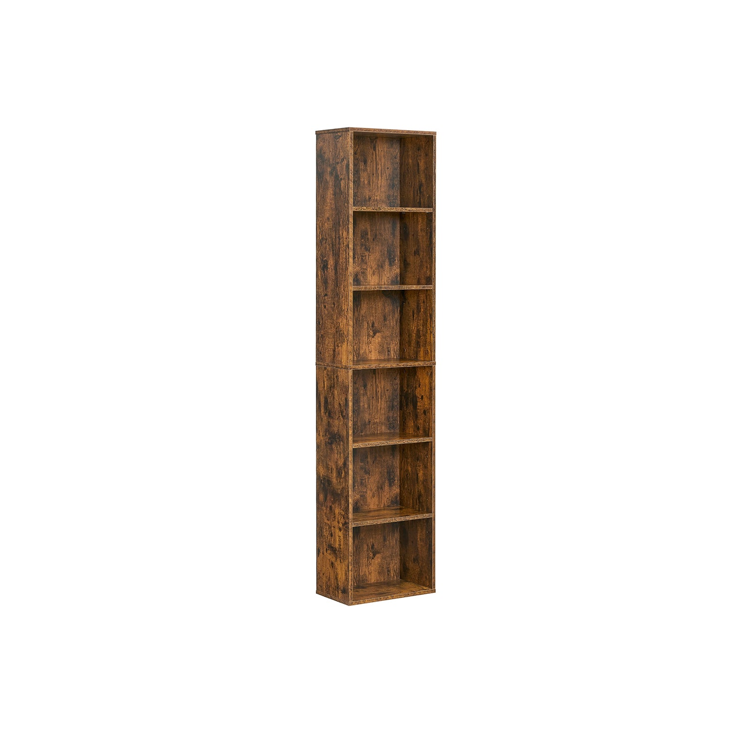 Bookcase, with 6 levels 24 x 40 x 178.5 cm vintage brown