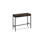 Bar table with drawer 40 x 120 x 104.6 cm ebony black