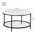 Coffee table with 2 shelves for the living room