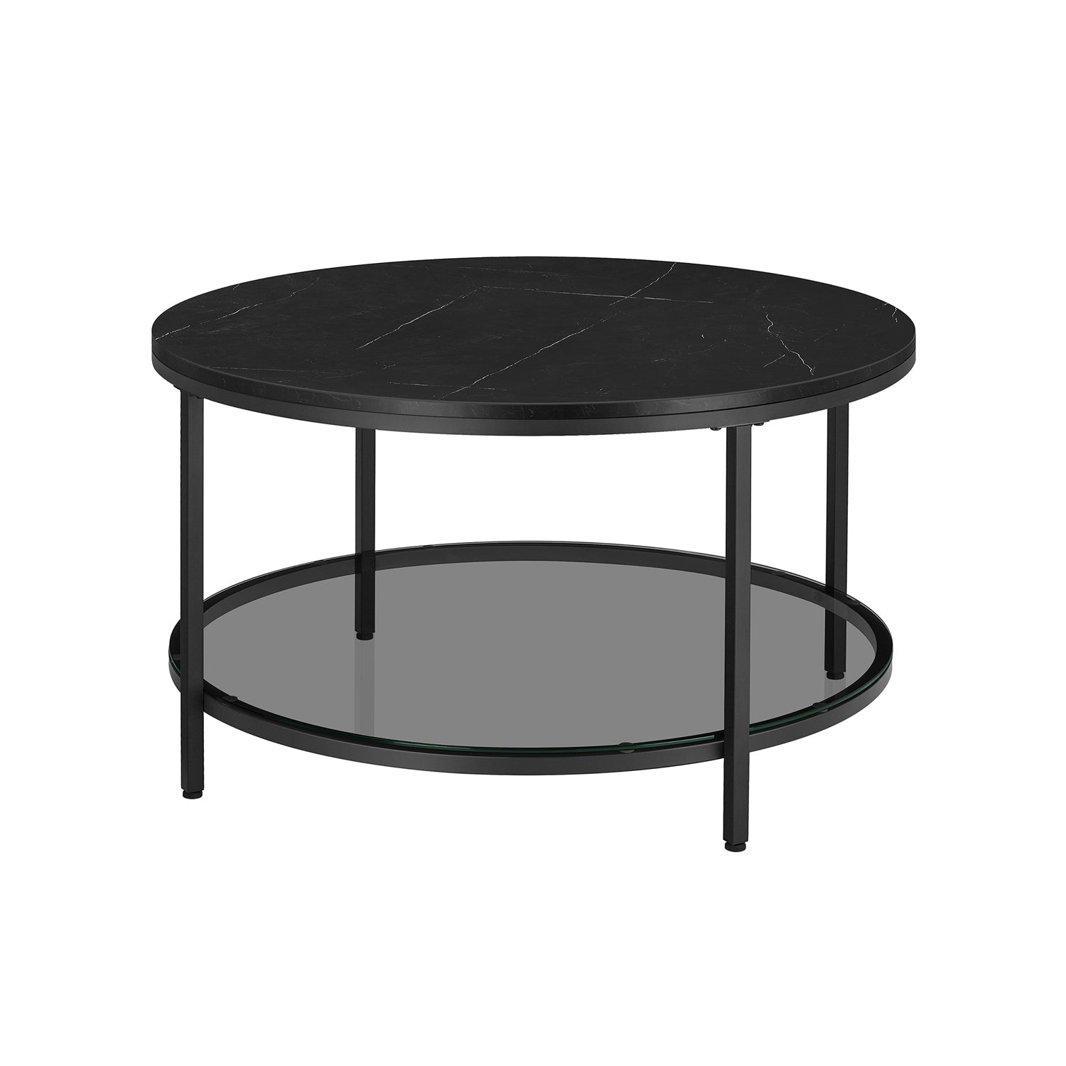 Coffee table with 2 shelves for the living room
