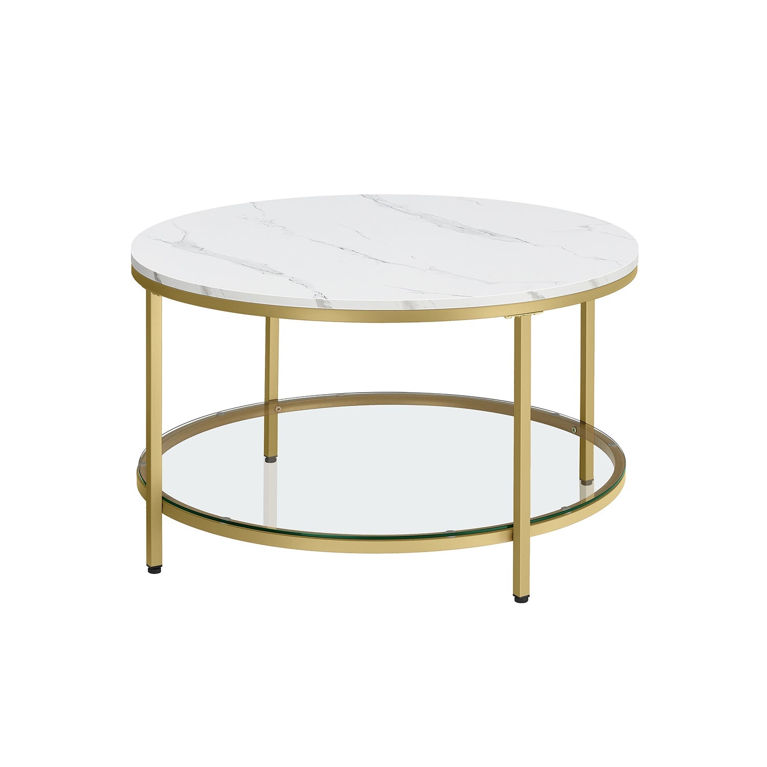 Coffee table with 2 shelves for the living room