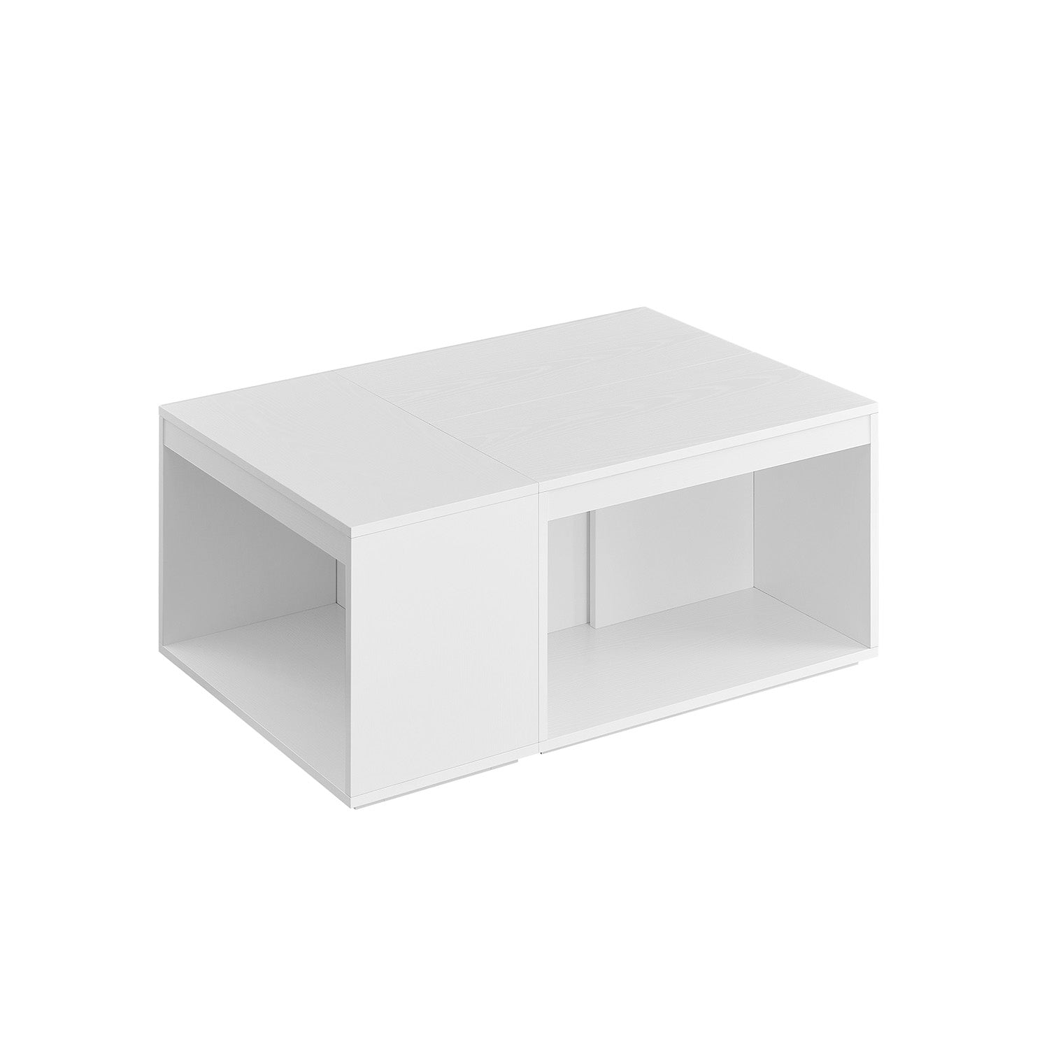 Coffee table set of 3 with storage space in Ebony Black