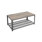 Coffee table-Living room table-Side table-TV furniture-Vintage Brown/Black