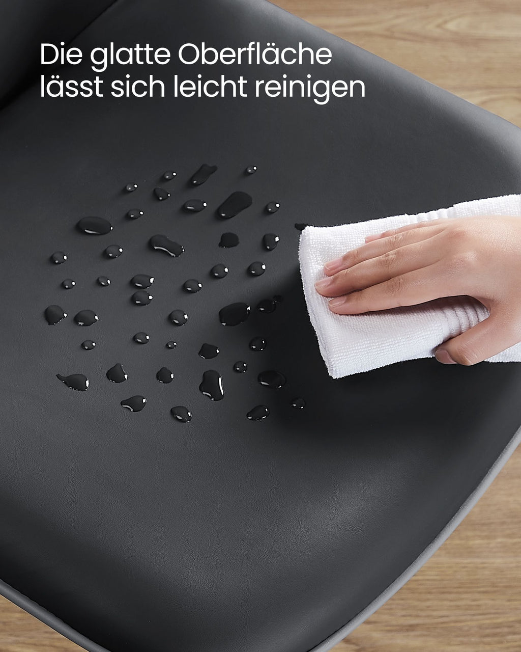 Dining room chair - with ink -black backrest