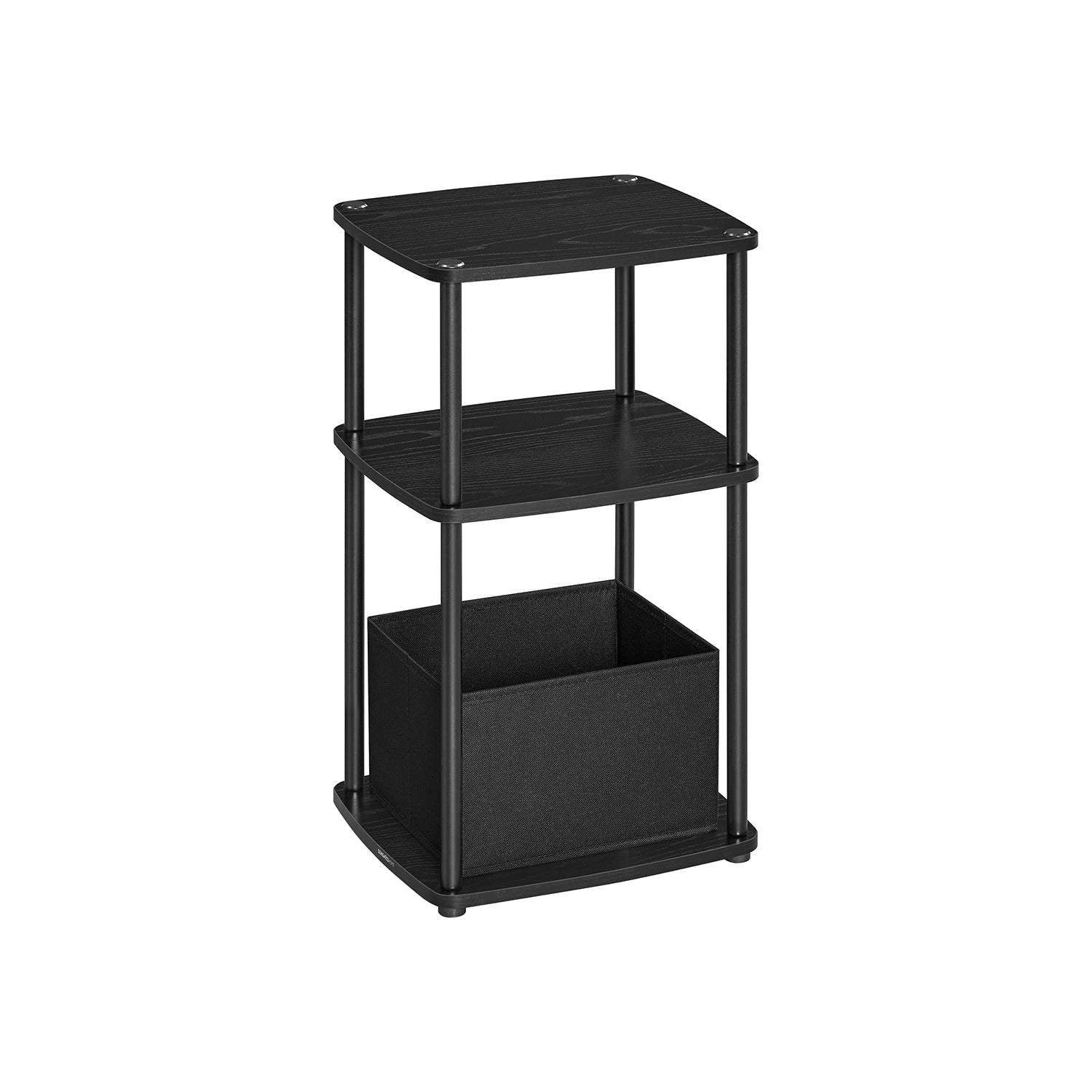 Modern side table - 3 storage boards - natural beige