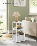 Side table with 3 shelves - 30 x 34 x 58 cm, Snow White