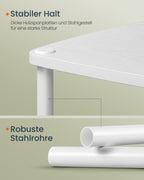 Side table with 3 shelves - 30 x 34 x 58 cm, Snow White
