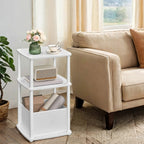 Side table with 3 shelves - 30 x 34 x 58 cm, Snow White