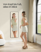 Pass mirror 120 x 40 cm rectangular ink -black