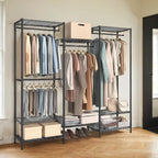 Clothes rack, open wardrobe, metal coat rack