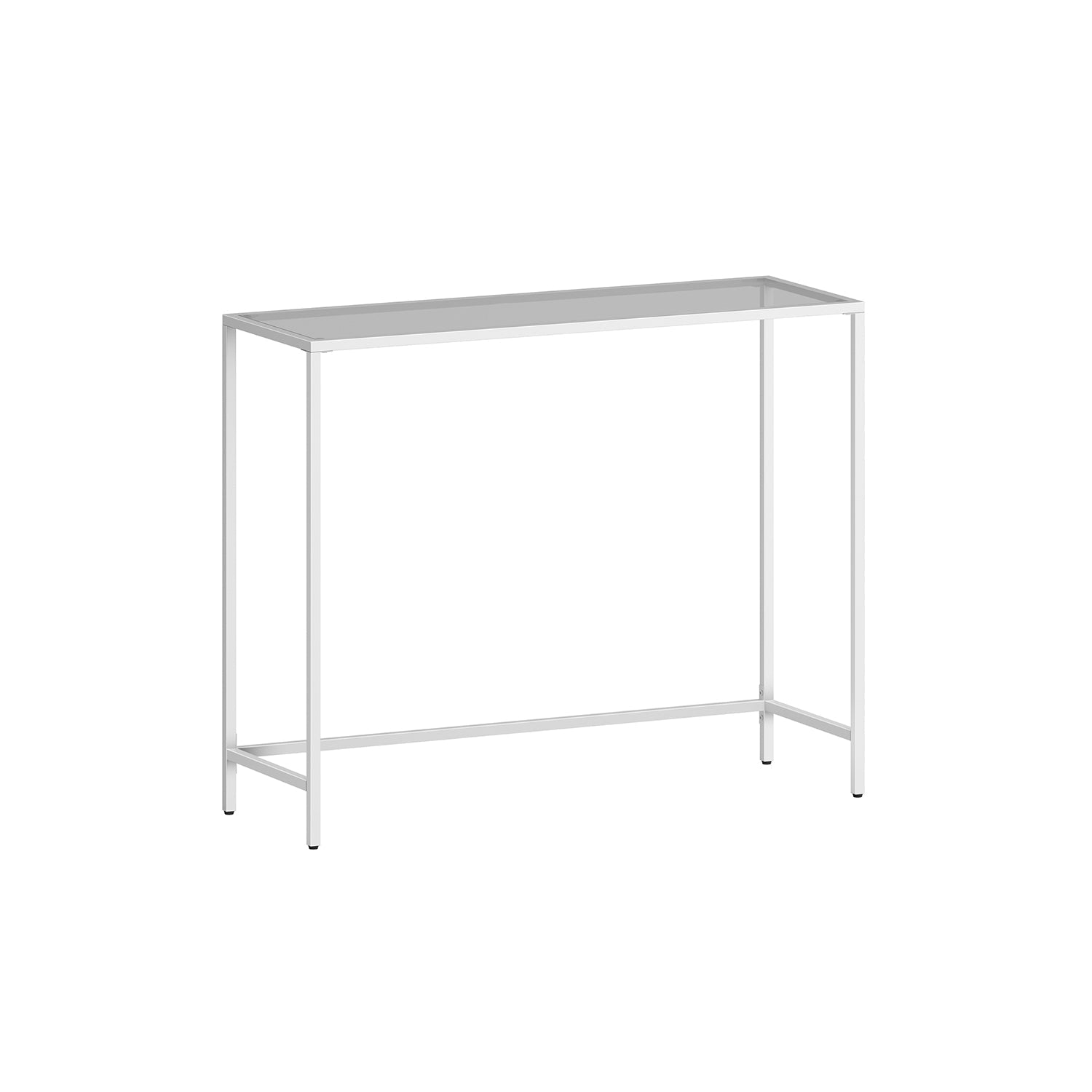Consolet table - Modern side table - Glass sheet - Golden Frame