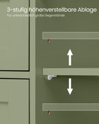 Bathroom cabinet - 4 drawers - 30 × 55 × 82 cm - forest green