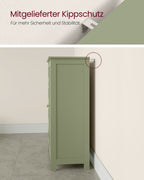 Bathroom cabinet - 4 drawers - 30 × 55 × 82 cm - forest green