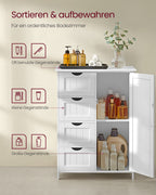 Bathroom cabinet - narrow - 4 drawers - Wolkwit
