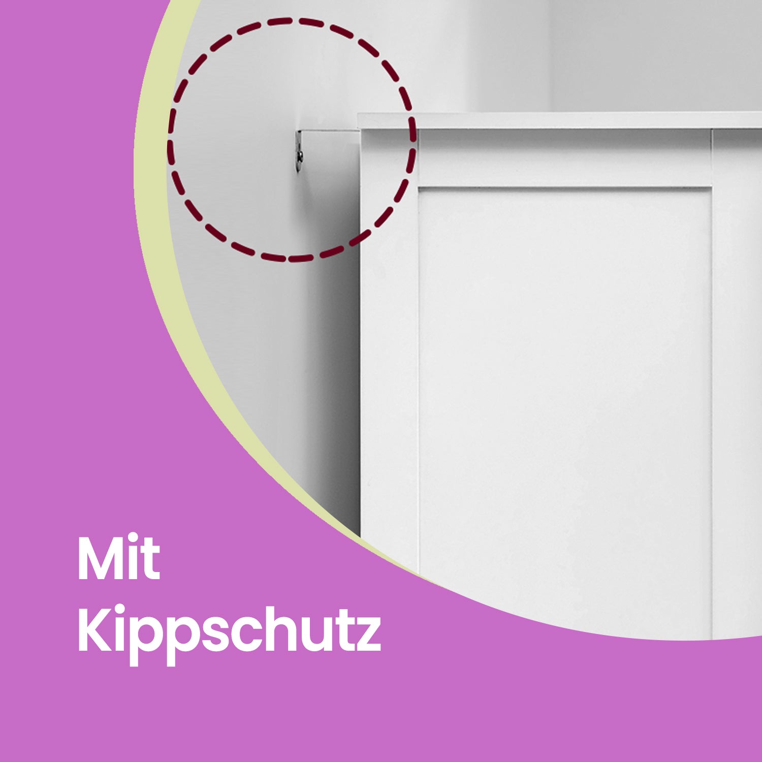 Bathroom cabinet with 4 drawers - Compact - White - Beepercase