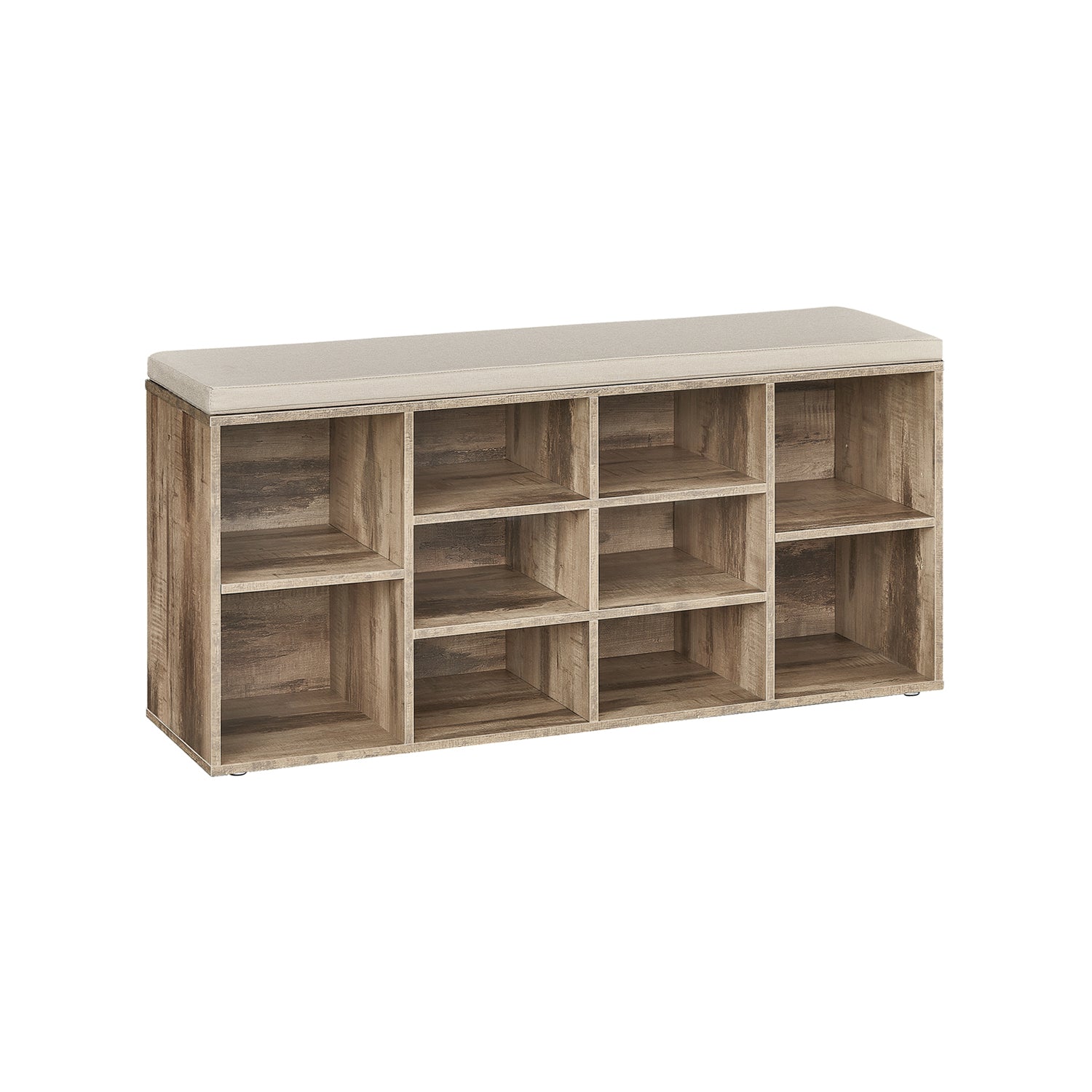 Shoe rack with seating - 30 × 104 × 48 cm - Camelbruin