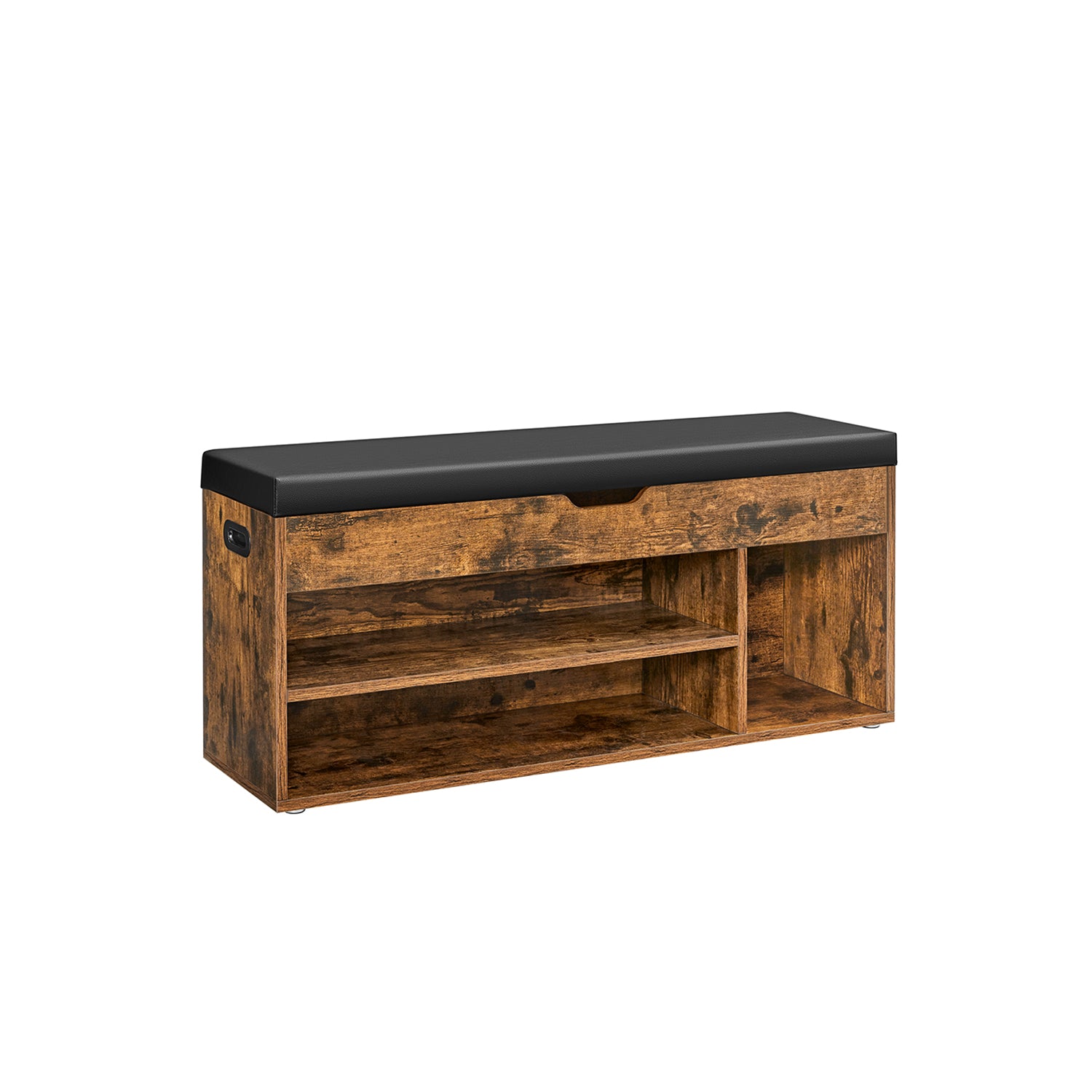 Shoe Bank - covered with seat - Vintage Brown