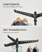 Drablek - with 3 rotating arms and 4 legs - Black