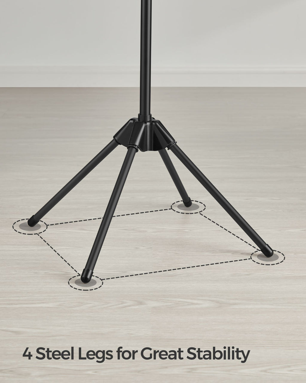 Drablek - with 3 rotating arms and 4 legs - Black