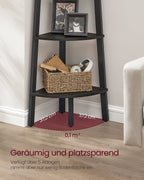 Bookcase 5 levels Industrial Anthracite Gray Mat Black