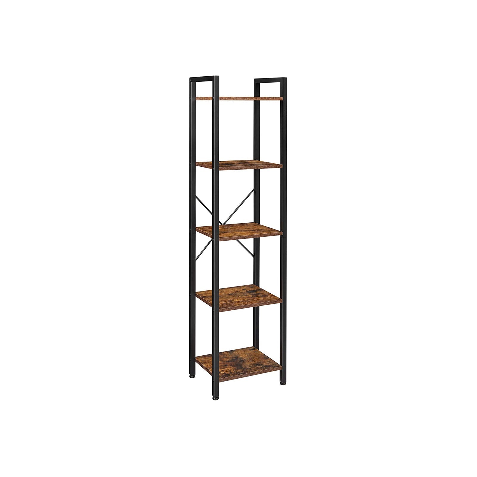 Bookcase - Wall cabinet - Living room cabinet - Vintage Brown/Black