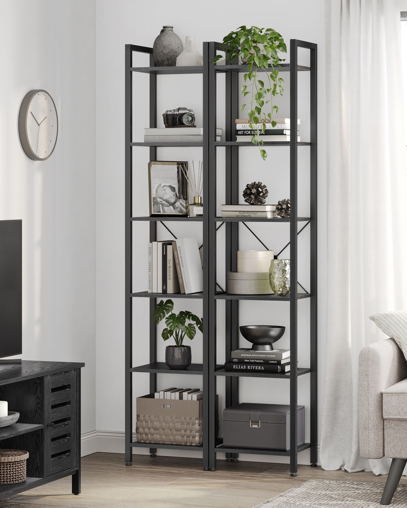 Bookcase - with 6 levels and handles