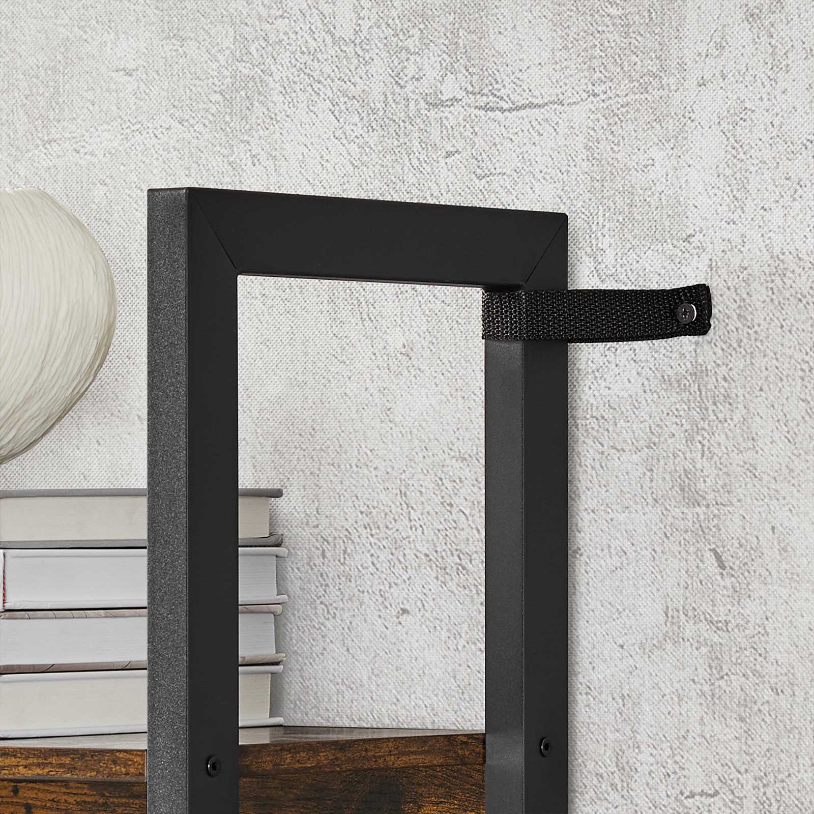Bookcase - Ladder cabinet - Living room cabinet - Decoret - Vintage Brown / Black