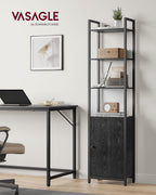 Bookcase 24 x 40 x 159.5 cm ebony black-ink black