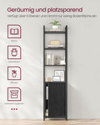 Bookcase 24 x 40 x 159.5 cm ebony black-ink black
