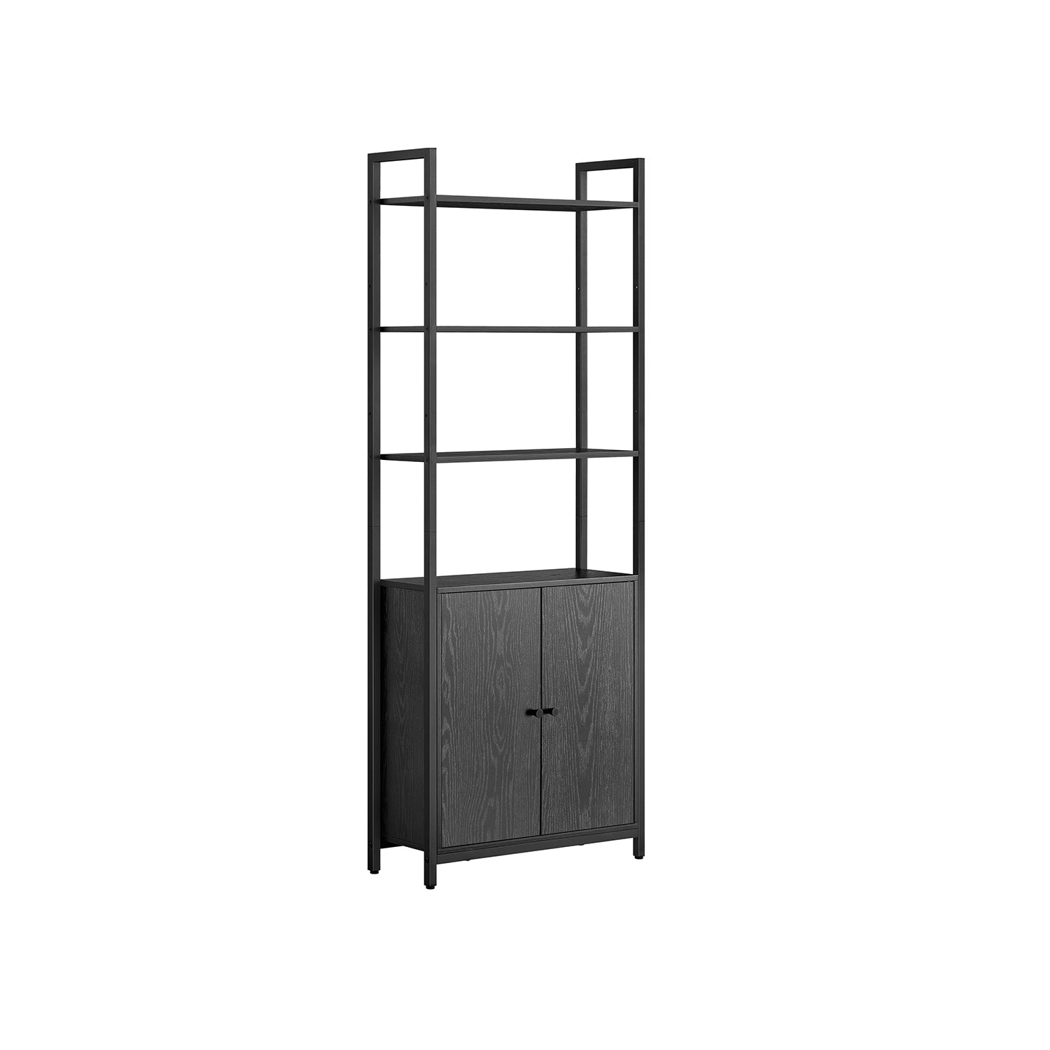 Bookcase 24 x 60 x 159.5 cm ebony black-ink black