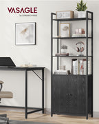 Bookcase 24 x 60 x 159.5 cm ebony black-ink black
