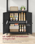 Bookcase 24 x 60 x 159.5 cm ebony black-ink black
