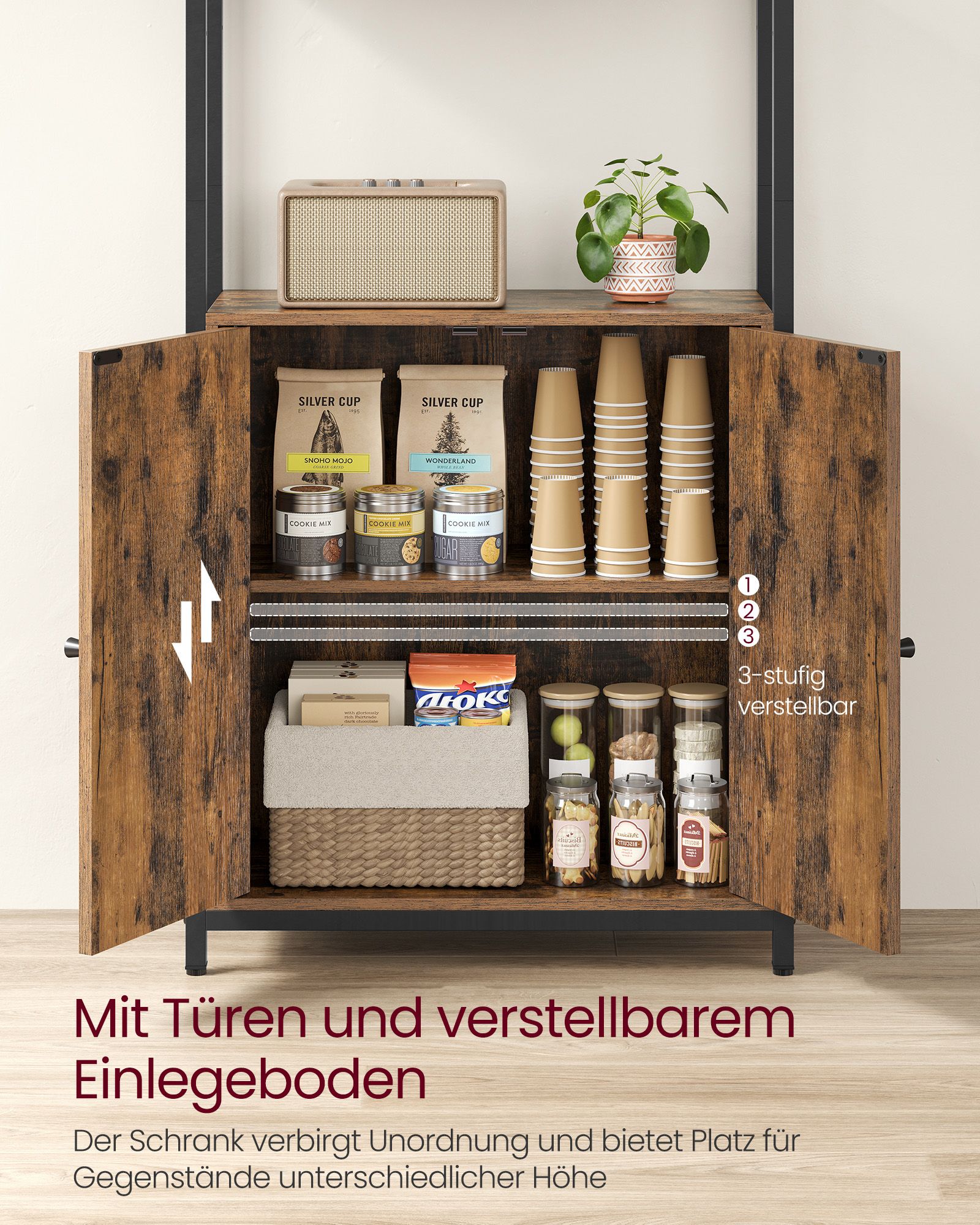 Bookcase 24 x 60 x 159.5 cm Vintage brown-ink black