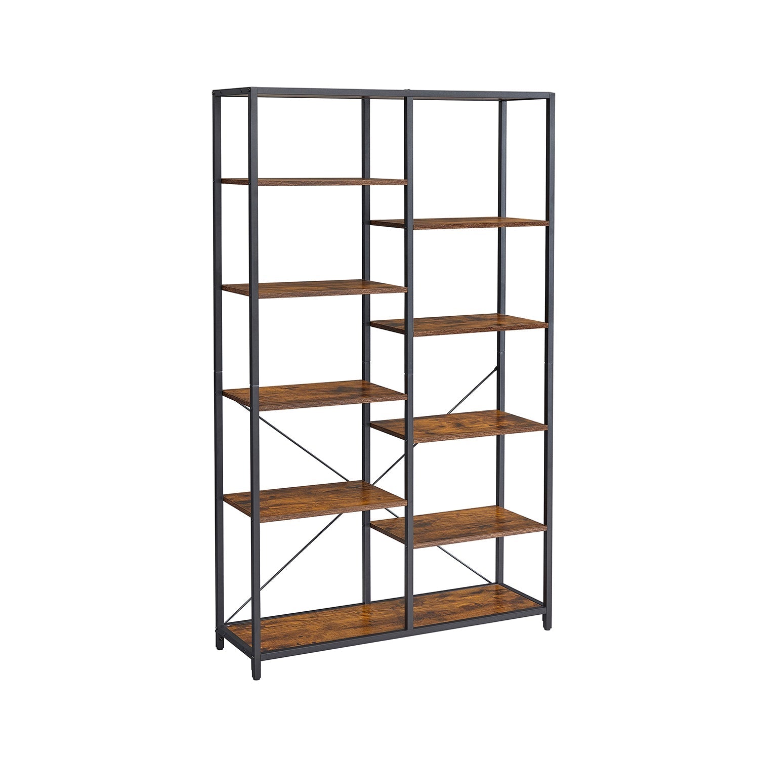 Bookcase - Decorative cupboard - Storage cupboard - Vintage Brown / Black